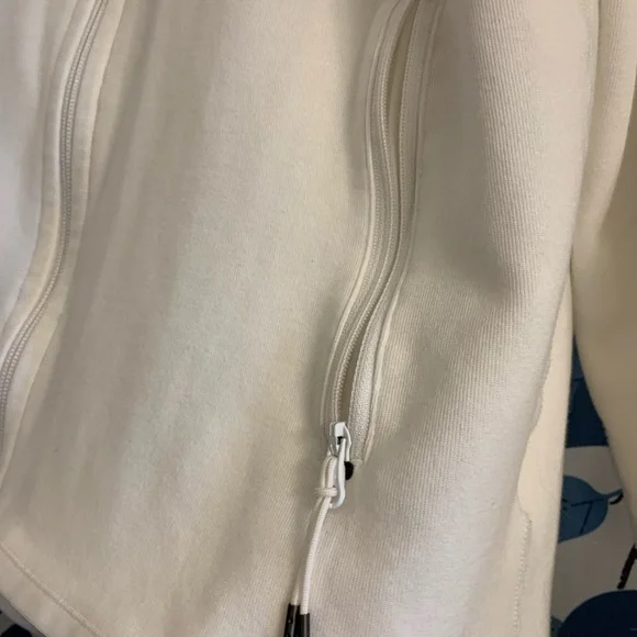 Nike Tech White Full Zip Jacket Hooded - Picture 6 of 6